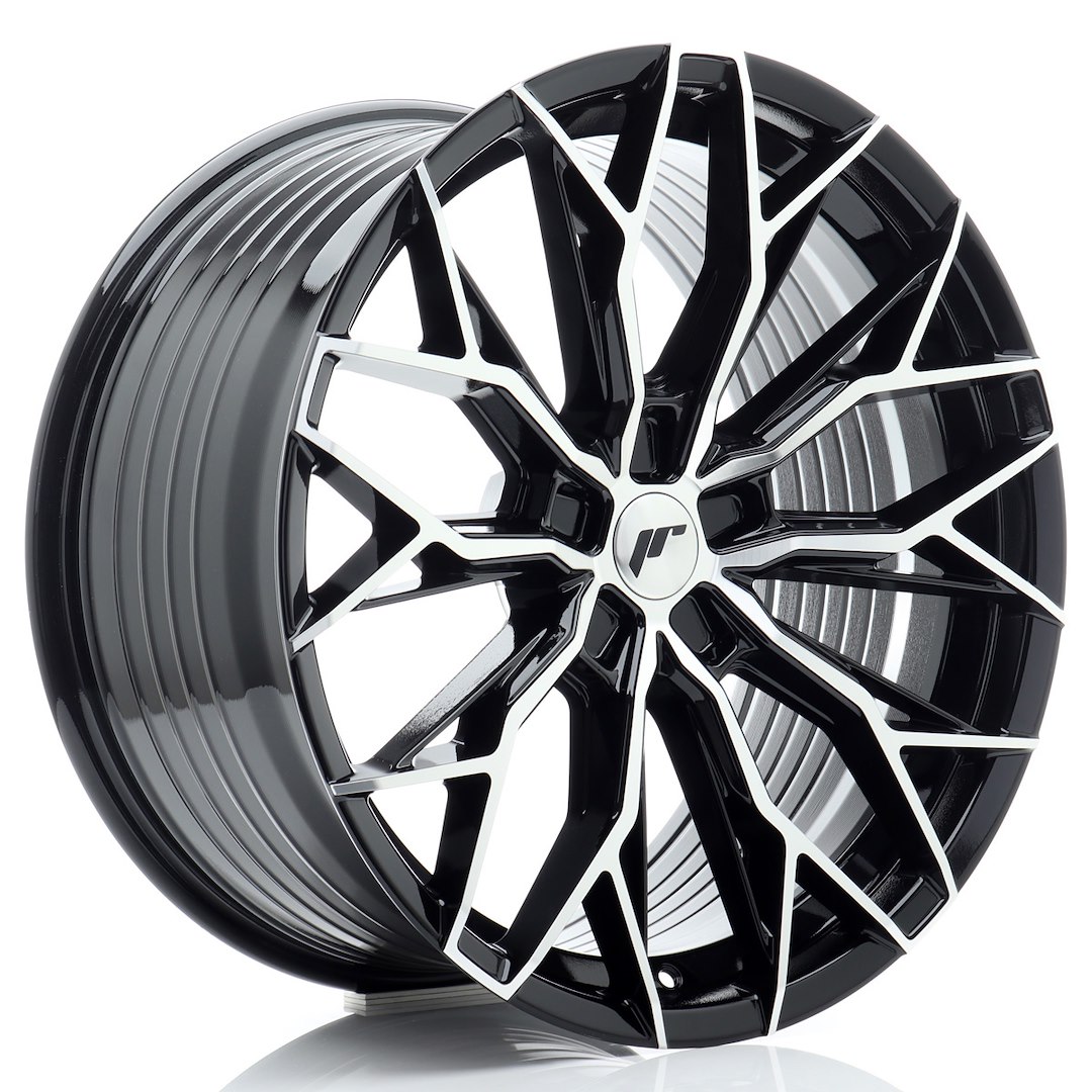 JR Wheels JR49 20x9 ET20-35 5H BLANK Gloss Black Machined Face