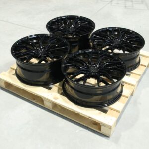 Set of CVR1 20x8 ET20 + 20x9 ET35 5x112 Platinum Black