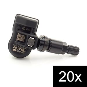 Set of 20pcs TPMS Autel MX-Sensor E 315+433MHz Metal Stem Black