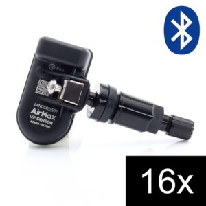 Set of 16pcs AirMax Bluetooth TPMS BT1 Tesla 2,4GHz Metal Black