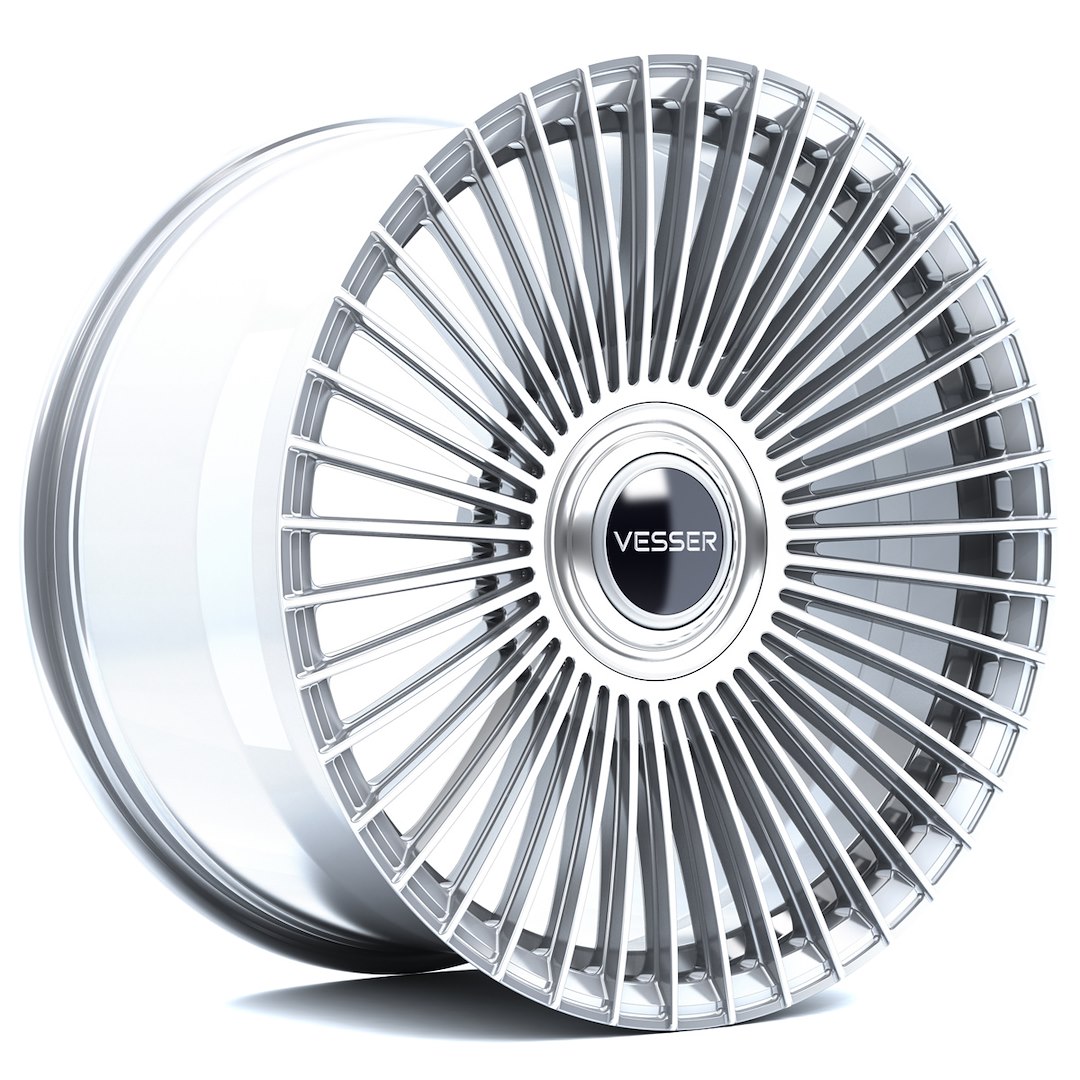 Vesser VSR9 22x9,5 ET0-35 BLANK Silver Machined Face