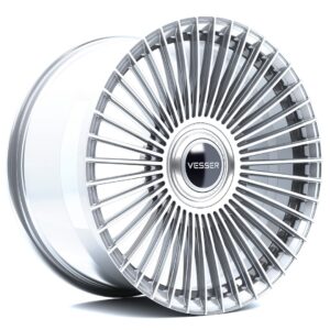 Vesser VSR9 22x11 ET10-55 BLANK Silver Machined Face