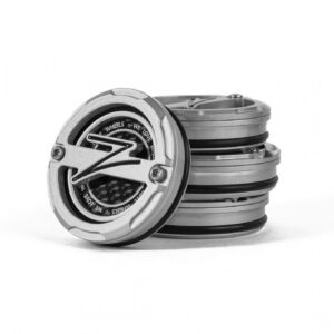 5-Piece Centercaps | Silver + Black Z + Carbon Fibre Inlay | default
