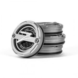 5-Piece Centercaps | Silver + White Z + Carbon Fibre Inlay | default