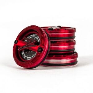 5-Piece Centercaps | Candy Red + Black Z + Carbon Fibre Inlay | default