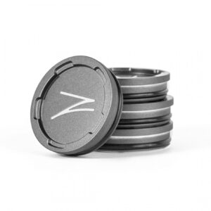 Z Centercaps | Matte Gunmetal + White Z | default