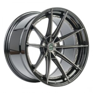 ZP.MODULAR 1 | SUPER DEEP CONCAVE - Matte Gunmetal Centers / Gloss Black Lip | 9,5J x 20" ET22 5x120 72,6