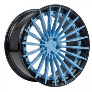 ZP.MODULAR 2 | DEEP CONCAVE - Baby Blue / Gloss Black Lip | 10,5J x 22'' ET12 5x112 66.6