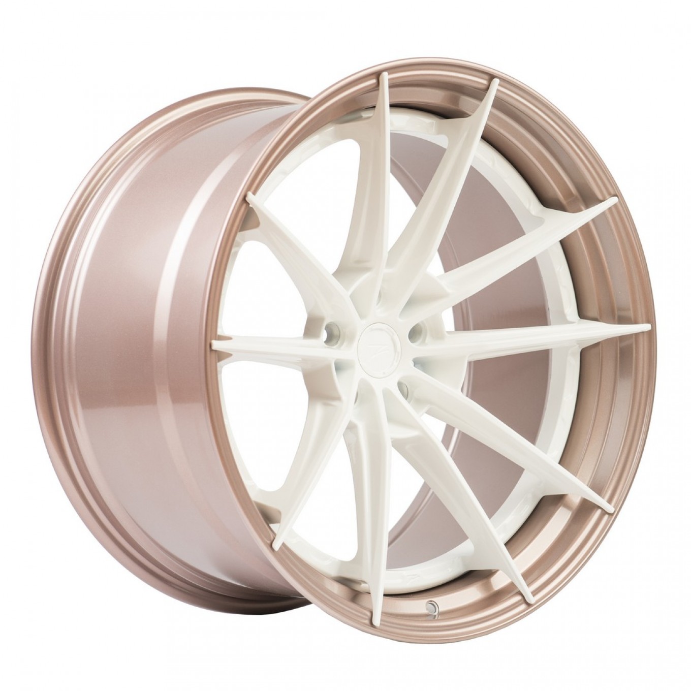 ZP.MODULAR 1 | SUPER DEEP CONCAVE - White Center / Sparkling Champagne Lip | 9,5J x 20" ET22 5x120 72,6