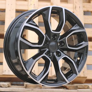 Jante Skoda 16x7 ET45 5x112 - Black Partial Polished