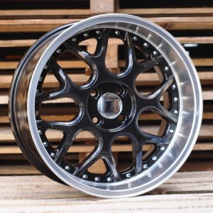 Jante SMART 17x8,5 ET20 3x112 - Black+Polished Lip