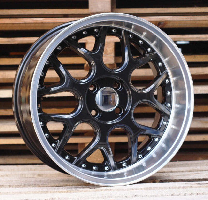 Jante SMART 17x8,5 ET20 3x112 - Black+Polished Lip