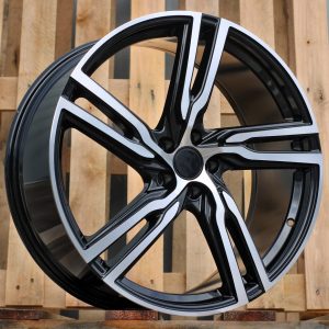 Jante Volvo 19x8 ET45 5x108 - Black Polished Half Matt