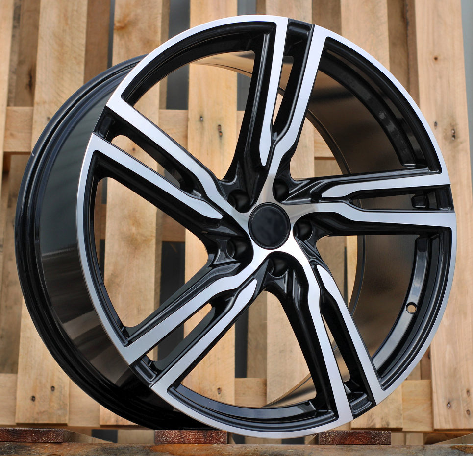 Jante Volvo 19x8 ET45 5x108 - Black Polished Half Matt
