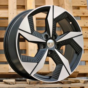 Jante RACIN 18x7,5 ET50 5x114,3 - Black Polished Half Matt