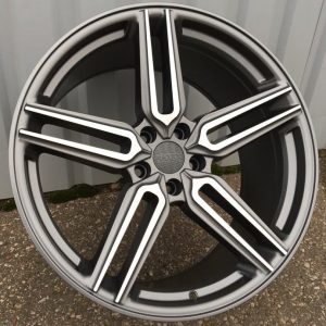 Jante HAXER 20x10 ET40 5x120 - Grey Polished Half Matt