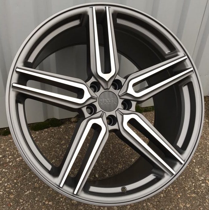 Jante HAXER 20x10 ET40 5x120 - Grey Polished Half Matt