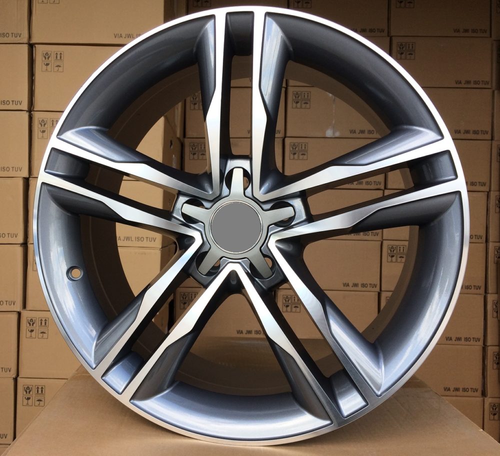 Jante Audi 18x8 ET39 5x112 - Grey Polished+Powder Coating