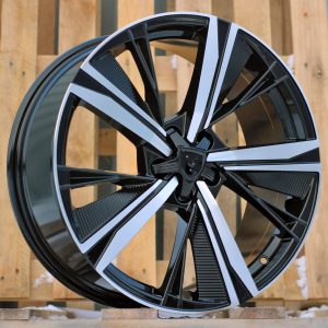 Jante Peugeot 19x8 ET40 5x108 - Black Polished