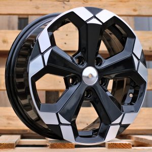 Jante Dacia 16x6,5 ET33 5x114,3 - Black Partial Polished