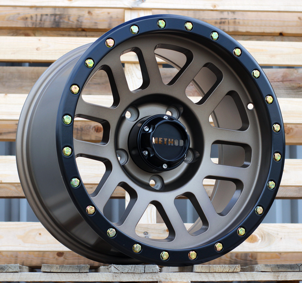 Jante 4X4 17x9 ET 5x150 - C Matt Bronze + Black Lip