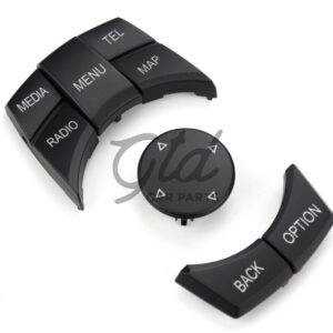 Conjunto de 6 Botões IDRIVE CIC BMW 1/2/3/4/5/6/7 X3 X4 X5 X6 - MEDIA