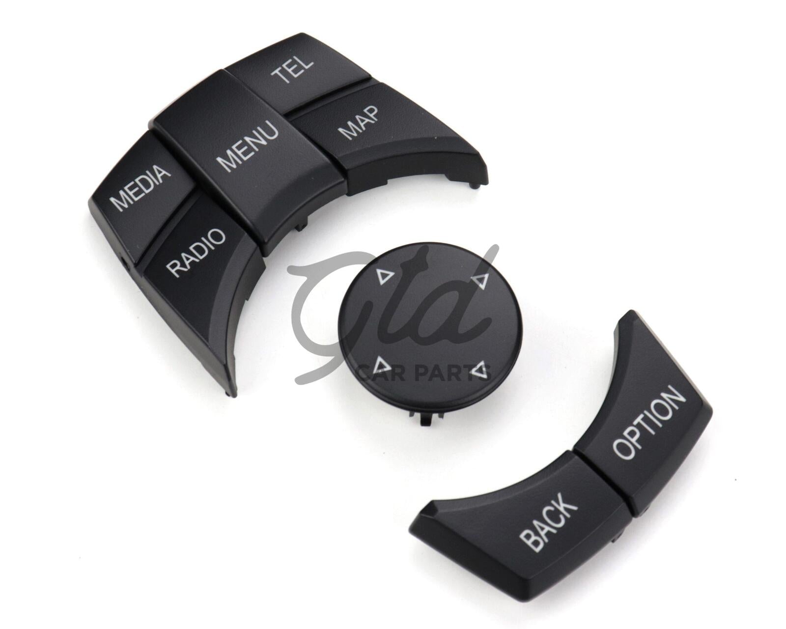 Conjunto de 6 Botões IDRIVE CIC BMW 1/2/3/4/5/6/7 X3 X4 X5 X6 - MEDIA