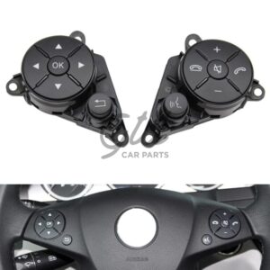 Alternative view of Comandos Volante Preto Mercedes-Benz Classe C E GLK W212 W207 W204 2008-2014