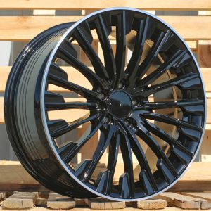 Jante Mercedes 20x8,5 ET40 5x112 - Black+Polished Lip