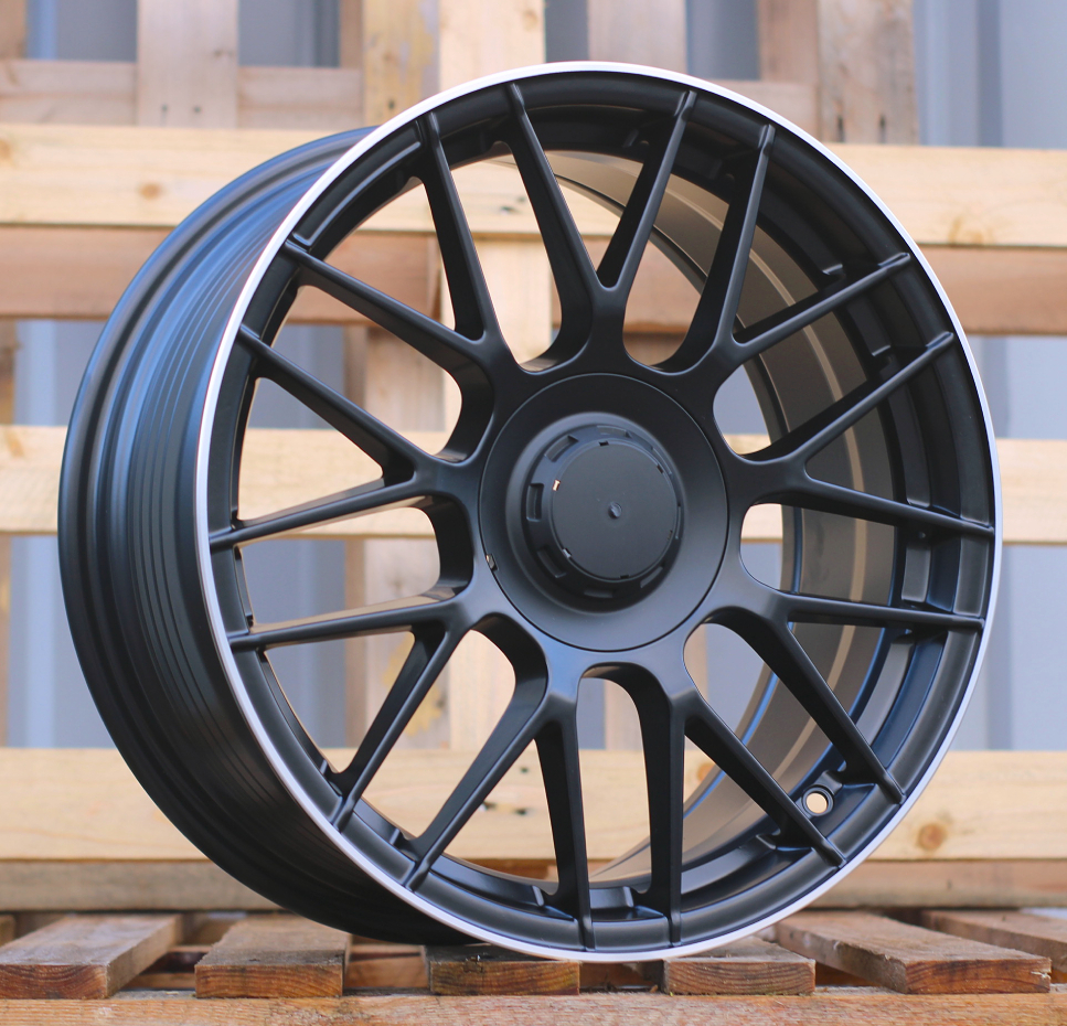 Jante Mercedes 17x7,5 ET40 5x112 - Black Half Matt+Polished Lip