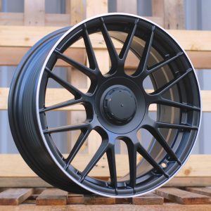 Jante Mercedes 17x7,5 ET40 5x112 - Black Half Matt+Polished Lip