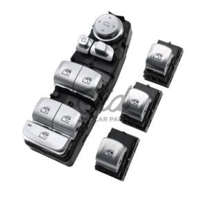 Conjunto Interruptores Vidros Prata BMW Série 3/5/7 X3 X5 X6 F30 F10 2009-2018