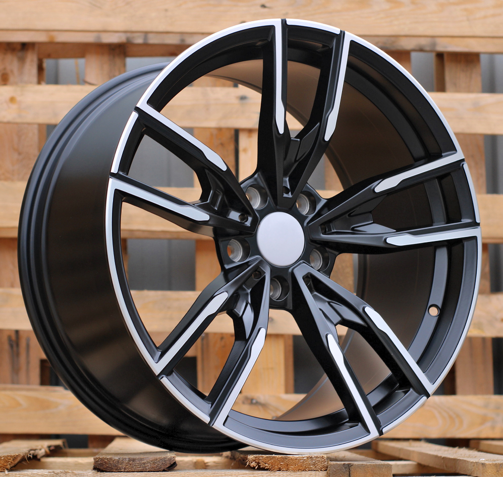Jante BMW 19x8,5 ET25 5x112 - Black Polished Half Matt