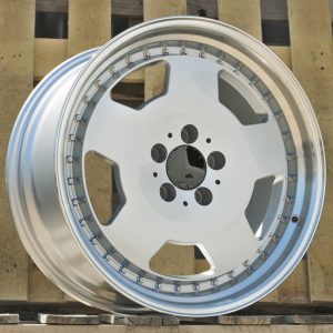 Jante Mercedes 18x9 ET35 5x112 - Silver+Polished Lip