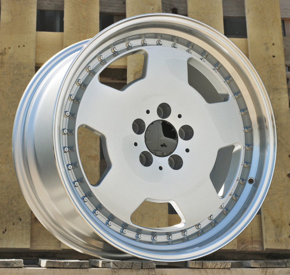 Jante Mercedes 18x9 ET35 5x112 - Silver+Polished Lip