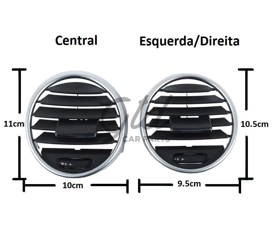 Ventilação Frontal Direita/Esquerda Preto Mercedes-Benz Classe ML GL W164 2005-2012 - Image 4