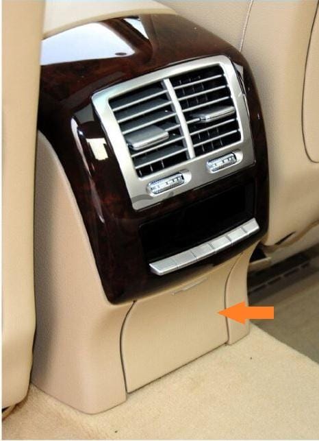 Tampa Gaveta Consola Central Traseira Bege Mercedes-Benz Classe S W221 2007-2013 - Image 2