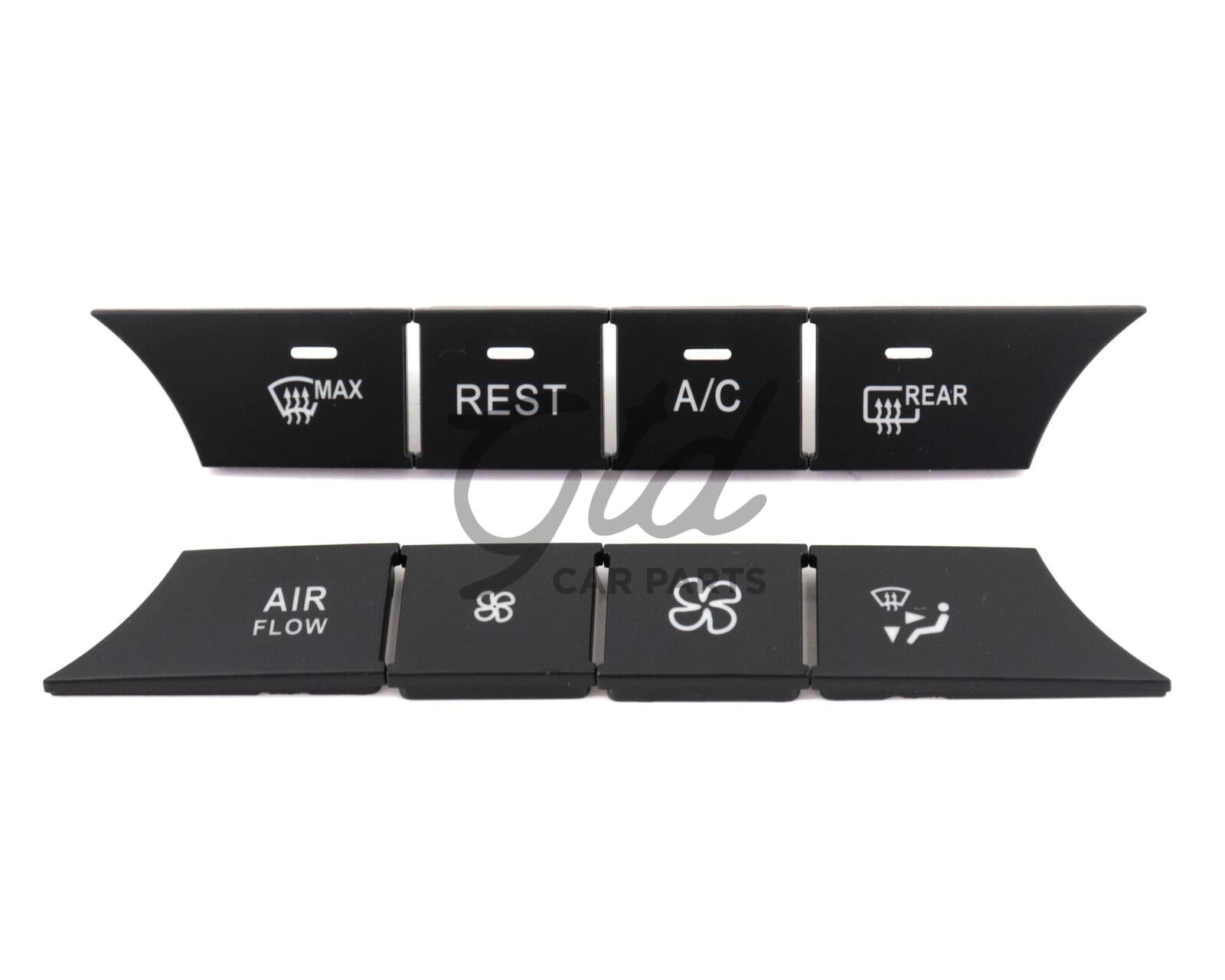 Conjunto de 8 Botões Módulo Ar Condicionado Mercedes-Benz ML GL GLS W166 W292 2012-2019 Versão C - Image 2