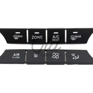 Alternative view of Conjunto de 8 Botões Módulo Ar Condicionado Mercedes-Benz ML GL GLS W166 W292 2012-2019 Versão E
