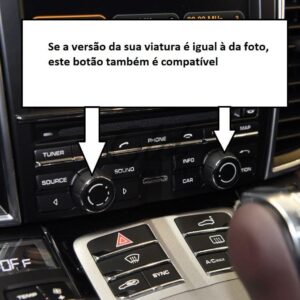 Alternative view of Botão Volume Direito Rádio Tablier Porsche Cayenne Panamera Macan 7P5 970 95B
