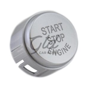 Botão Start Stop Cinza Brilhante BMW Série 1 2 3 5 6 7 X1 X2 X3 X4 X5 X6 F21 F22 F10 F11