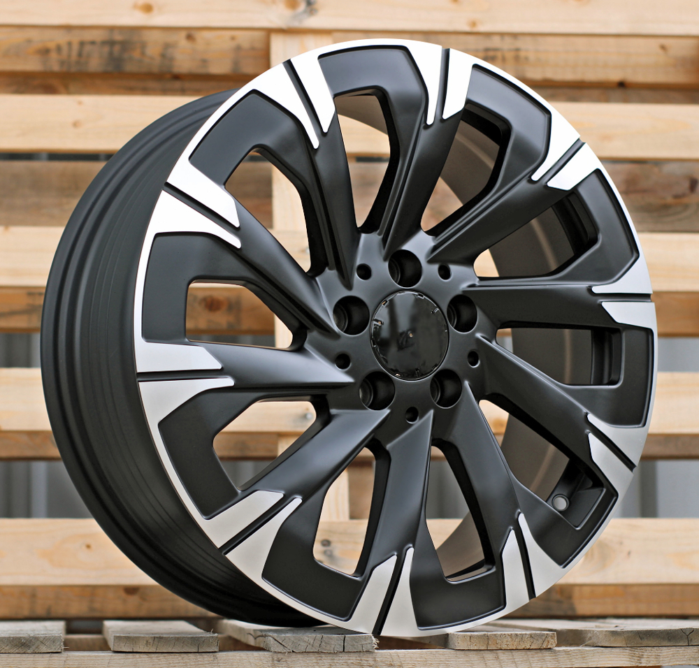 Jante Mercedes 18x7,5 ET52 5x112 - Black Polished Half Matt