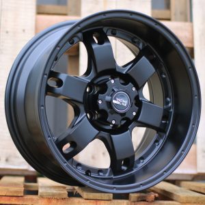 Jante 4X4 16x8 ET-10 5x114,3 - Black Half Matt
