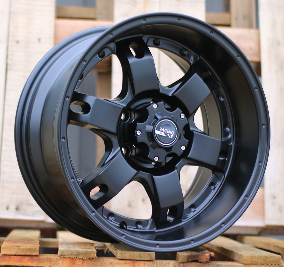 Jante 4X4 16x8 ET-10 5x114,3 - Black Half Matt