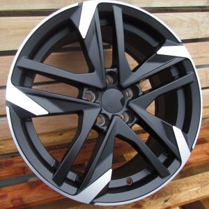 Jante Peugeot 15x6,5 ET25 4x108 - Black Polished Half Matt