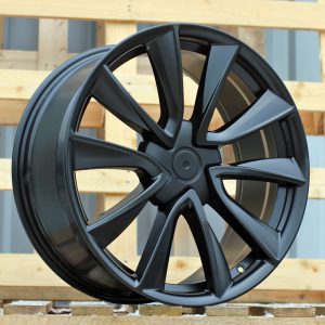 Jante Tesla 19x8,5 ET40 5x114,3 - Black Half Matt