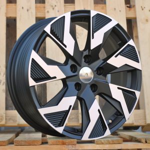 Jante Renault 17x7 ET45 5x114,3 - F Black Polished Half Matt