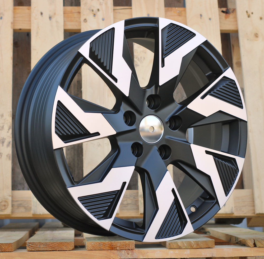 Jante Renault 17x7 ET45 5x114,3 - F Black Polished Half Matt