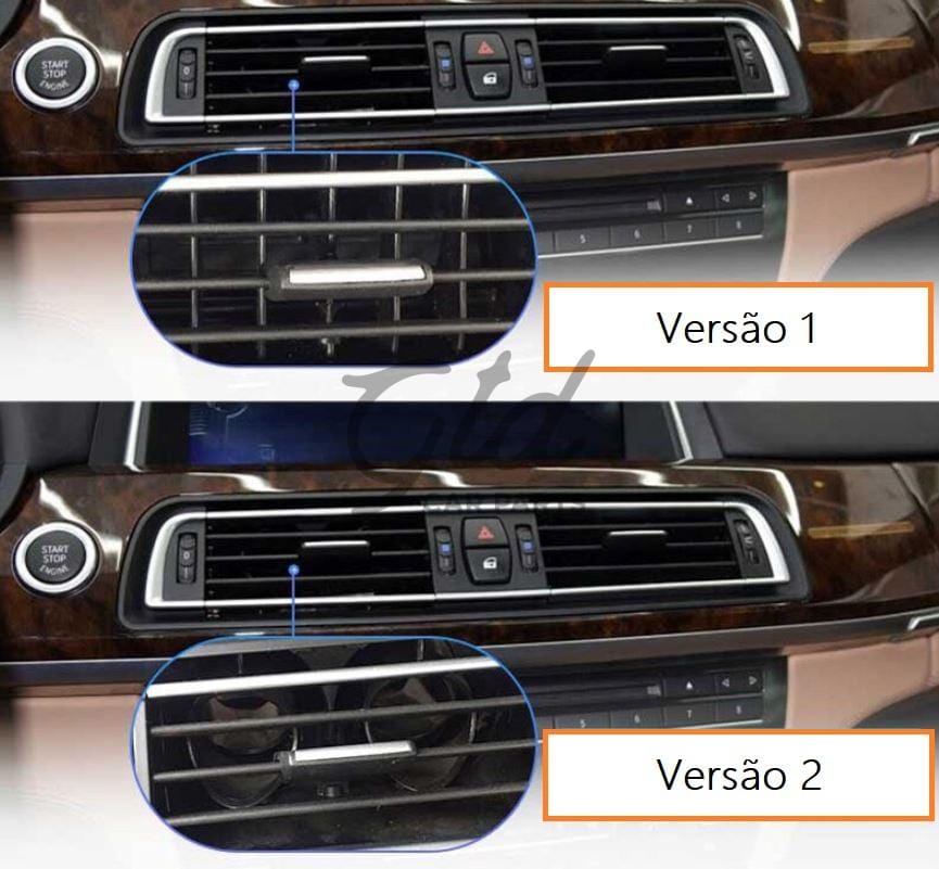 Grelha Ventilação Central Cromada BMW Série 7 F01 F02 2009-2016 Versão 1 - Image 4
