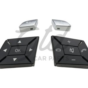 Botões Volante Preto Mercedes-Benz Classe ML GL Classe G W166 W463 2011-2018 Versão 2